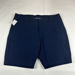Jos A Bank Traveler Tailored Fit Shorts Men Sz 40 Blue Stretch Wrinkle Resistant